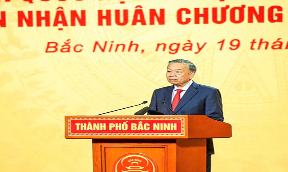 Tổng Bí thư, Chủ tịch nước Tô lâm phát biểu tại Lễ công bố.